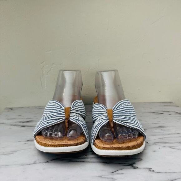 Clark’s Eliza Shore Slide Blue Sandals Women’s Size 7 - Picture 2 of 11